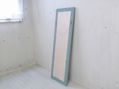 画像3: 無垢材で造る　姿見鏡　ミラー　床置き・壁掛け 【アンティークブルー】　セミオーダー品