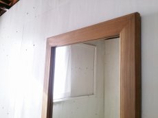 画像2: 無垢材で造る　壁掛け　鏡　ミラー　 【オスモオーク】　セミオーダー品 (2)