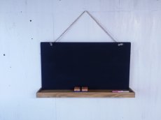 画像3: 壁掛け用　スクール風黒板　【オスモオーク】　セミオーダー品 (3)