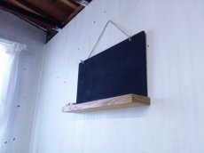 画像4: 壁掛け用　スクール風黒板　【オスモオーク】　セミオーダー品 (4)