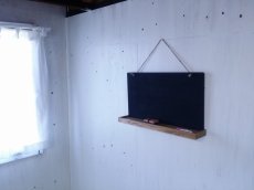 画像2: 壁掛け用　スクール風黒板　【オスモオーク】　セミオーダー品 (2)