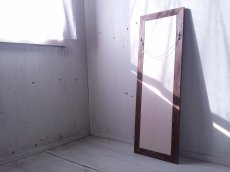 画像4: 無垢材で造る　姿見鏡　ミラー　床置き・壁掛け 【オスモウォルナット】　セミオーダー品 (4)