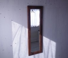 画像2: 無垢材で造る　姿見鏡　ミラー　床置き・壁掛け 【オスモウォルナット】　セミオーダー品 (2)