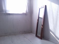画像1: 無垢材で造る　姿見鏡　ミラー　床置き・壁掛け 【オスモウォルナット】　セミオーダー品 (1)