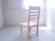 画像5: 無垢ヒノキで造る　チェア　椅子　イス h1000 w480 d520　【無塗装】　セミオーダー品 (5)