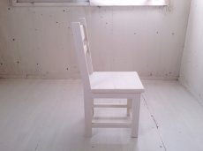 画像3: 無垢ヒノキで造る　チェア　椅子　イス　【ミルキーホワイト】　セミオーダー品 (3)