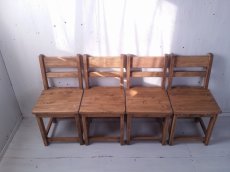 画像2: 無垢ヒノキで造る　チェア　椅子　イス　【オスモオーク】　セミオーダー品 (2)
