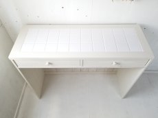 画像6: 無垢材で造る　タイルラック　キッチンカウンター　h900 w1150 d420  【ミルキーホワイト】セミオーダー品 (6)