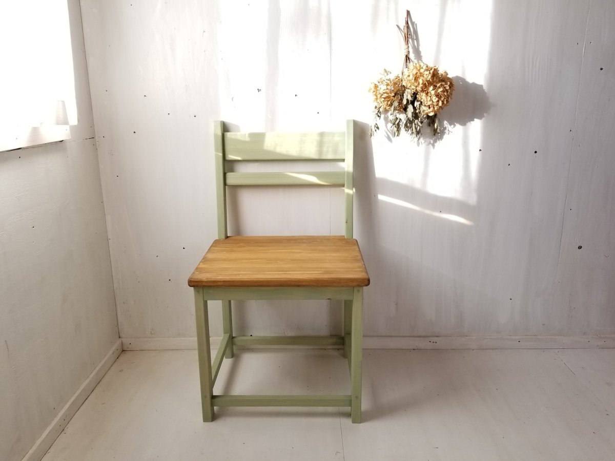 画像2: 無垢ヒノキで造る　チェア　椅子　イス　h950 w550 d470　【オスモオーク×みんと】　セミオーダー品 (2)