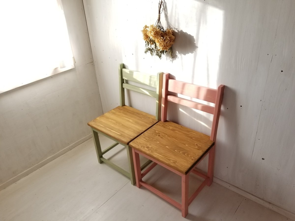 画像4: 無垢ヒノキで造る　チェア　椅子　イス　h950 w550 d470　【オスモオーク×みんと】　セミオーダー品 (4)