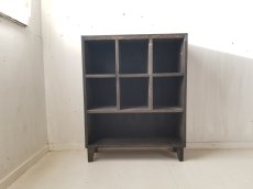 画像4: 無垢杉で造る　マスキャビネット　BOXタイプ 　タイルトップ　h850 w680 d235【オスモブラック】 セミオーダー品 (4)