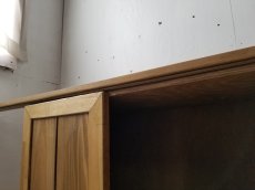 画像6: ナチュラルテイスト　キャビネット 木の扉　×２　天井取付仕様　h700 w600 d375 【オスモオーク】　セミオーダー品 (6)