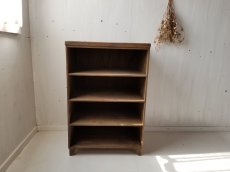 画像3: ナチュラルテイスト　キャビネット　引き出しタイプ　天板ひのき　４段　脚付き　h865 w580 d430　【ステインオーク】　セミオーダー品 (3)