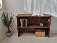 画像1: 無垢材で造る　ラック　カップボード　【セパレートタイプ　下段用】 h700 w1000 d267【ステインオーク】セミオーダー品 (1)