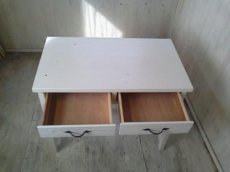 画像3: 無垢ヒノキで造る　パソコンデスク　学習机　ミシン台　【type1】ｈ720× 900× d520 　【ホワイト】　セミオーダー品　 (3)