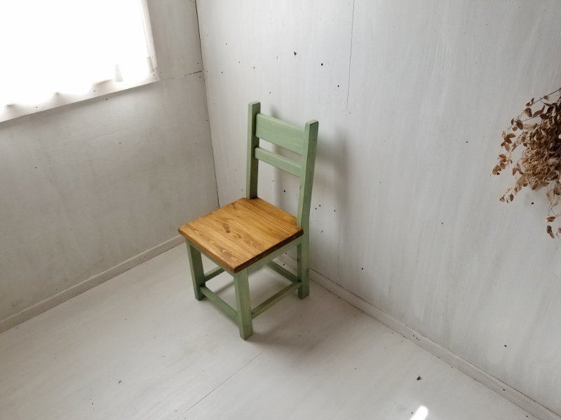 画像1: 無垢ヒノキで造る　チェア　椅子　イス　【オスモオーク×みんと】　セミオーダー品 (1)
